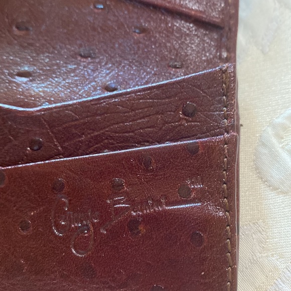 Like new! Vintage Giorgio Bernini ostrich wallet - Picture 3 of 6